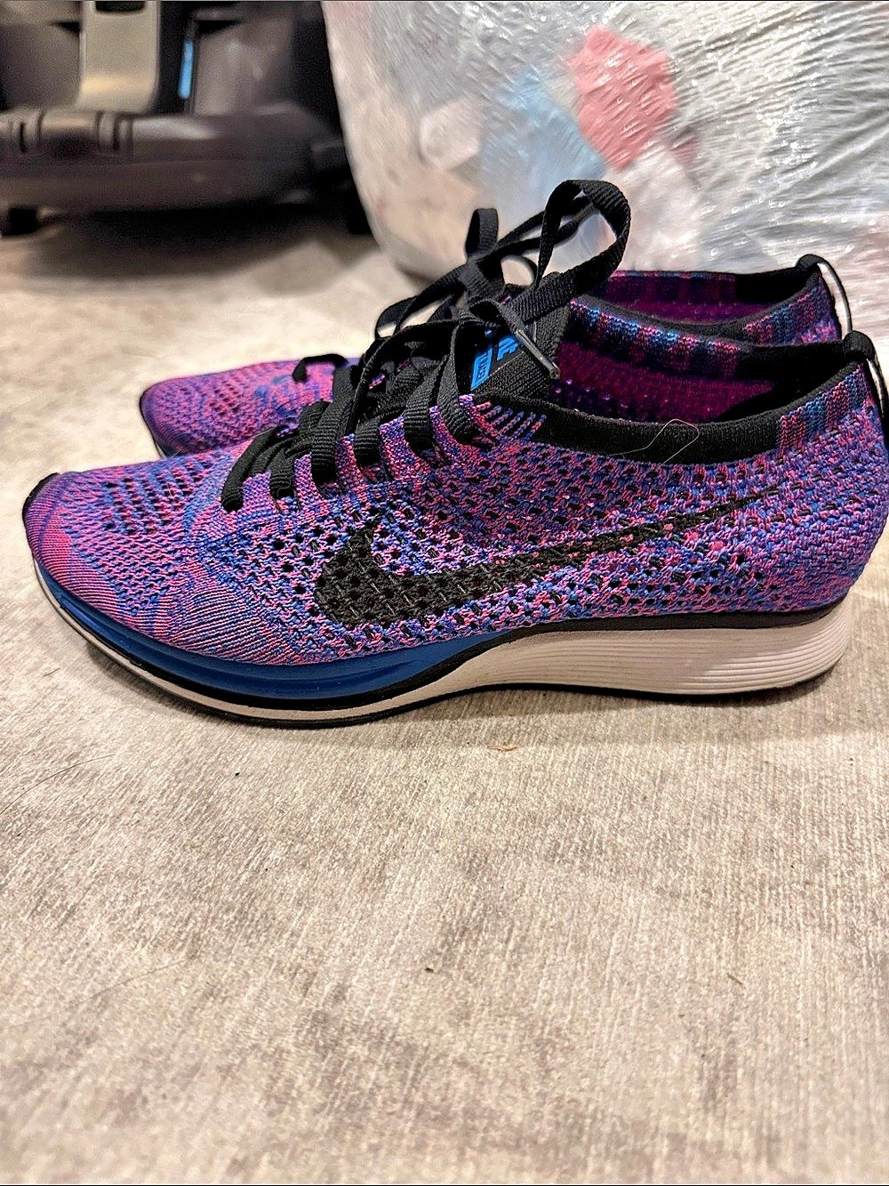 Nike Flyknit Racer Purple Pink US 4.5